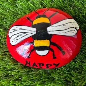 Red Painted Bee Rock